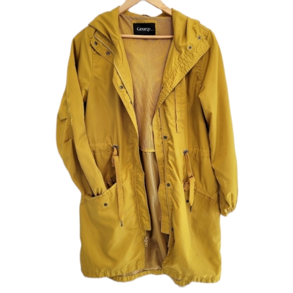 Mustard Yellow Spring/Fall Jacket with Hood - George (Medium)